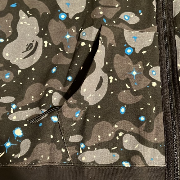 BAPE Relaxed Space Camo Full Zip Hoodie - Picture 5 of 8